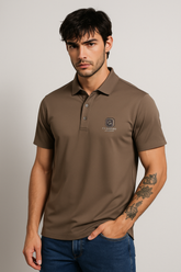 Coffee Brown Stitchless Polo - For Men - Premium Ultra soft comfort