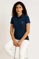 Midnight Blue Stitchless Polo - For Women - Premium Ultra soft comfort