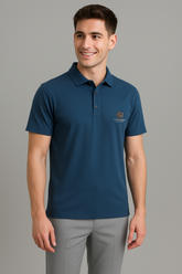 Midnight Blue Stitchless Polo - For Men - Premium Ultra soft comfort