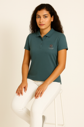 Teal Grey Stitchless Polo - For Women - Premium Ultra soft comfort