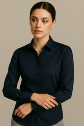 Blue Stitchless Shirt - For Women - Seamless perfection