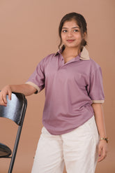 Muted Lavender Premium Rayon-Spandex Women's Polo – Dare & Rise