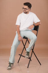 Aqua Blue Men’s Smart-Tech Lifestyle Trousers – Dare & Rise