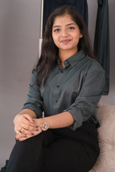 Sage Gunmetal grey Women’s Seamless Ultra-Soft Tech Shirt – Dare & Rise