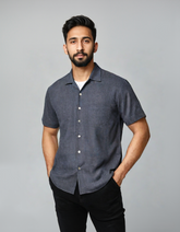 Men's Charcoal Grey Eco wave Shirt