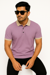 Dusty Lavender Classic Style Timeless Polo - For Men