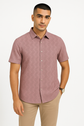 Mauve Comfort Flex Wave Shirt - For Men