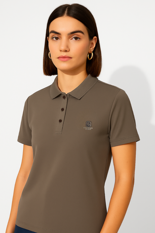 Coffee Brown Stitchless Polo - For Women - Premium Ultra soft comfort