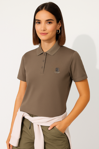 Coffee Brown Stitchless Polo - For Women - Premium Ultra soft comfort