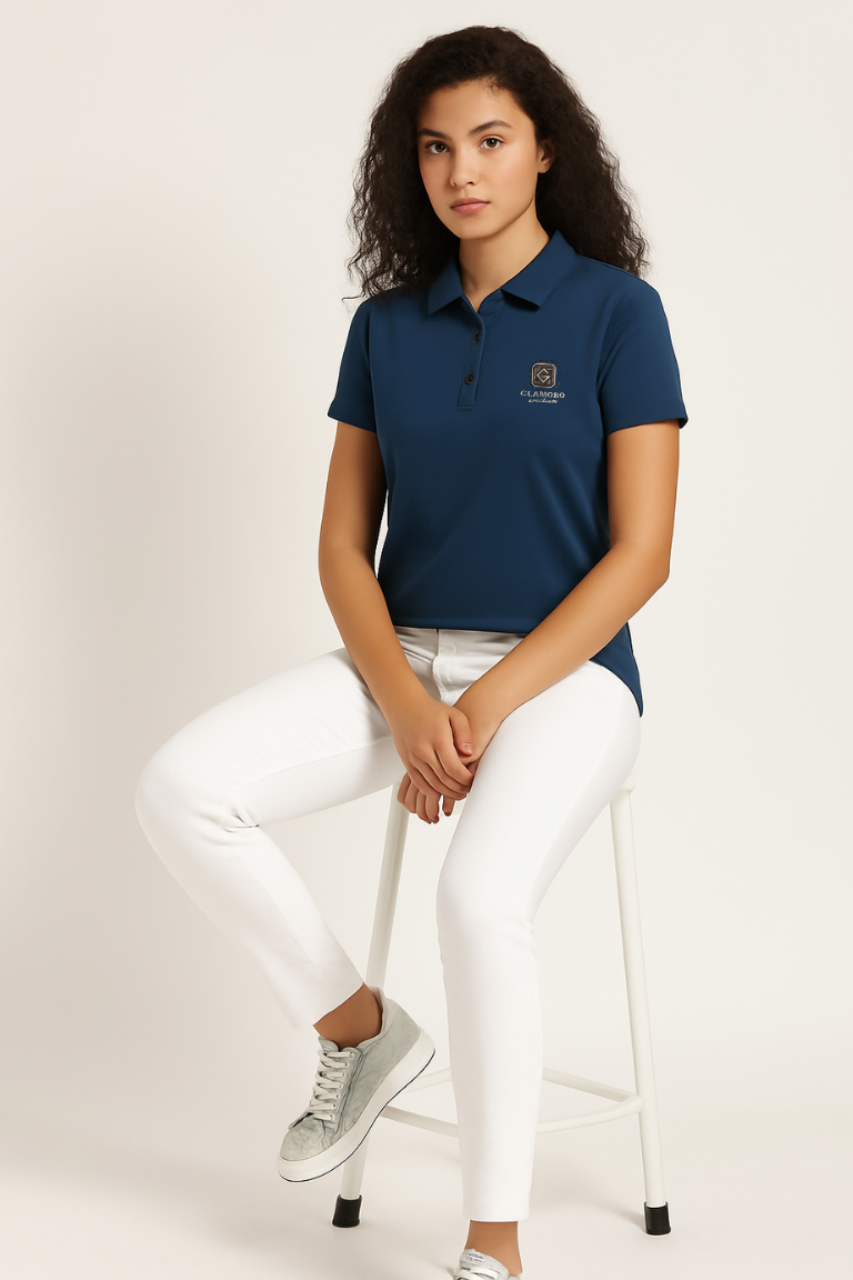 Midnight Blue Stitchless Polo - For Women - Premium Ultra soft comfort