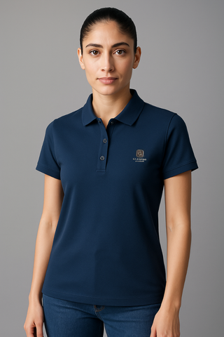 Midnight Blue Stitchless Polo - For Women - Premium Ultra soft comfort