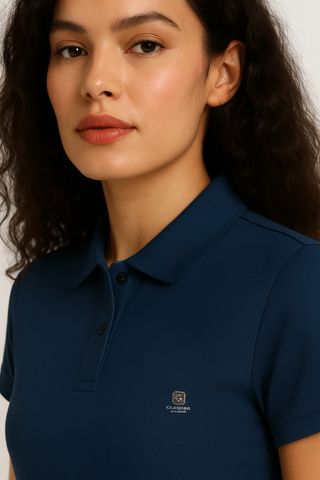 Midnight Blue Stitchless Polo - For Women - Premium Ultra soft comfort