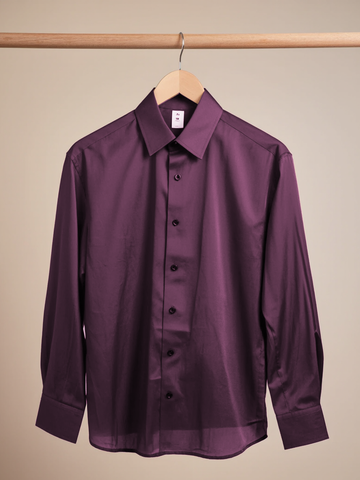 Wine Plum Stitchless Shirt - For Women - Seamless perfection