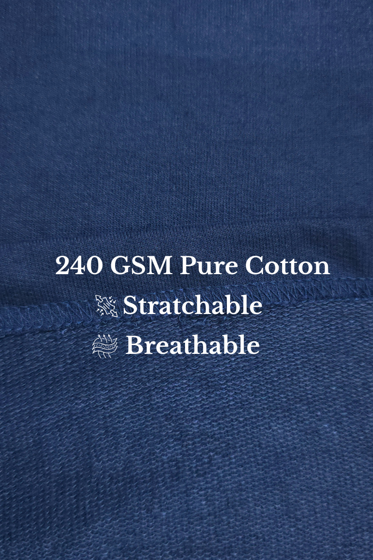 Stormy Navy Round Neck Tshirt - For Women