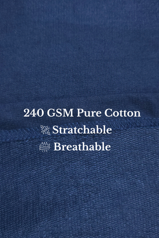 Stormy Navy Round Neck Tshirt - For Women