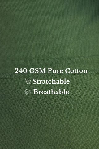 Soft Pistachio Round Neck T-shirt - For Men