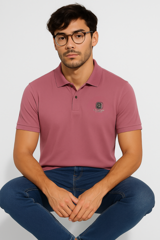 Mauve Pink Stitchless Polo - For Men - Premium Ultra soft comfort