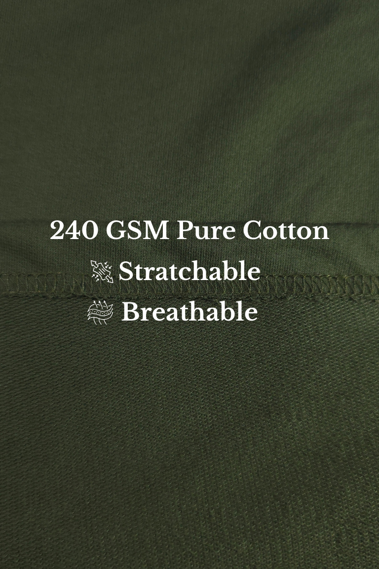 Olive Edge Round Neck T-shirt - For Women