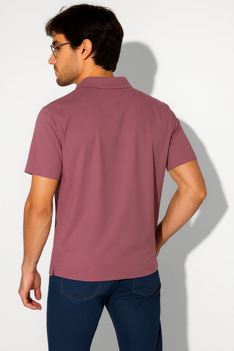 Mauve Pink Stitchless Polo - For Men - Premium Ultra soft comfort