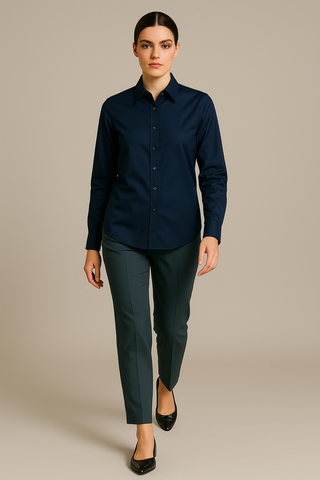 Blue Stitchless Shirt - For Women - Seamless perfection