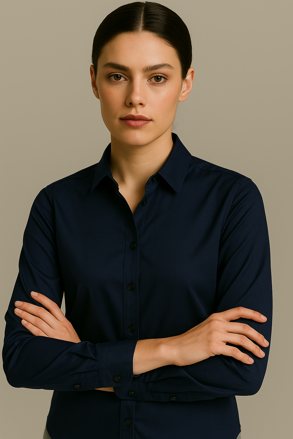 Blue Stitchless Shirt - For Women - Seamless perfection