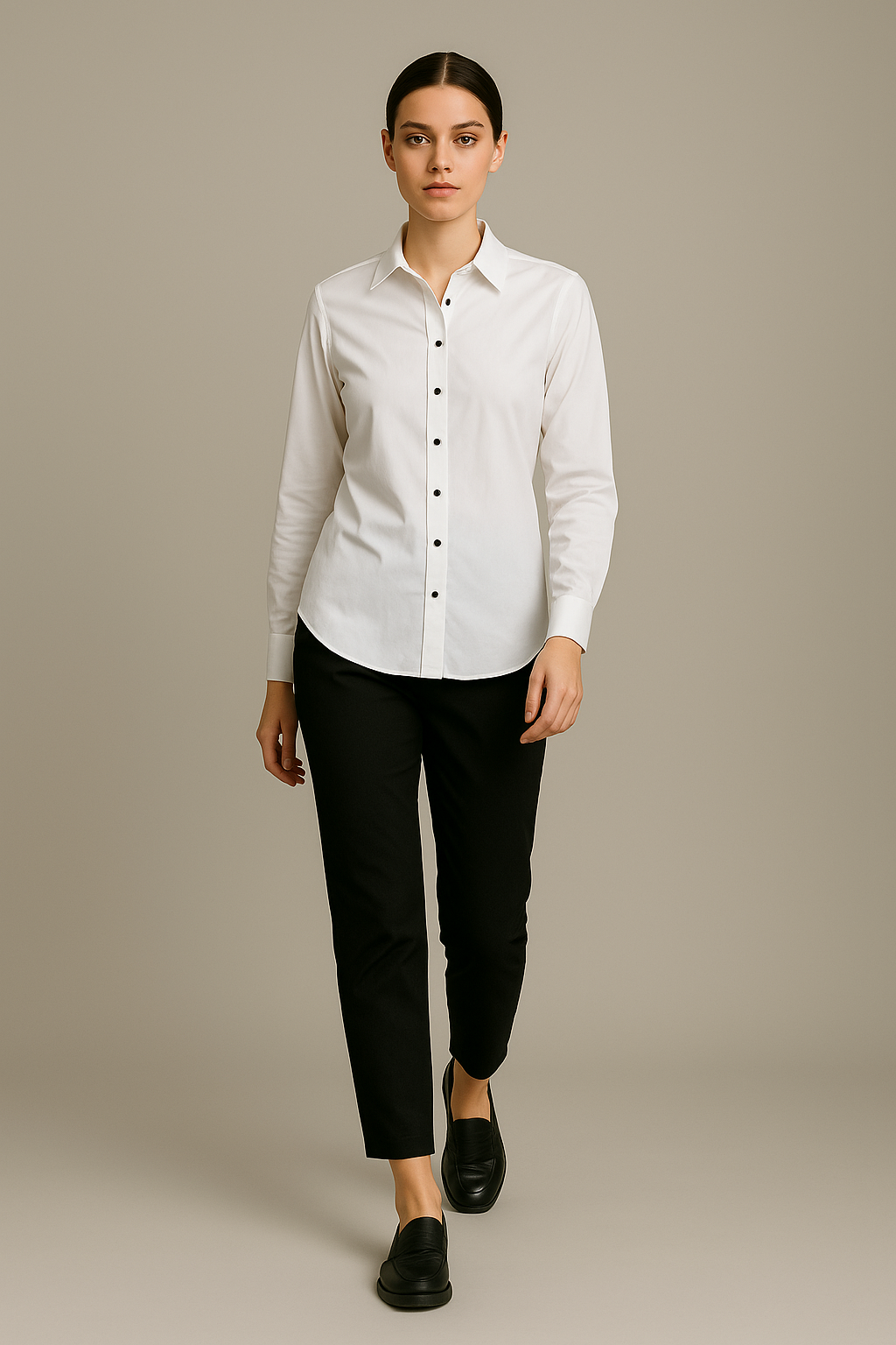 White Stitchless Shirt - For Women - Seamless perfection