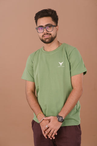 Soft Pistachio Men’s Premium 240 GSM T-Shirt – Dare & Rise