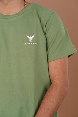 Soft Pistachio Men’s Premium 240 GSM T-Shirt – Dare & Rise