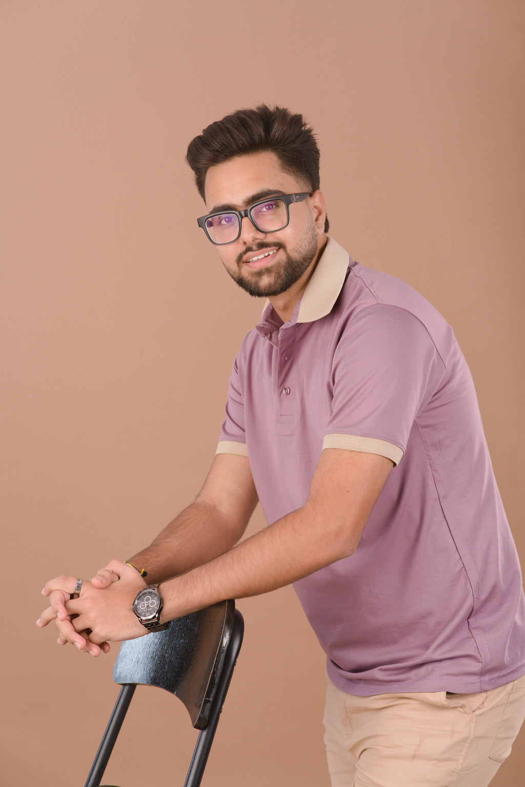 Lavender Frost Men’s Premium  Polo – Dare & Rise