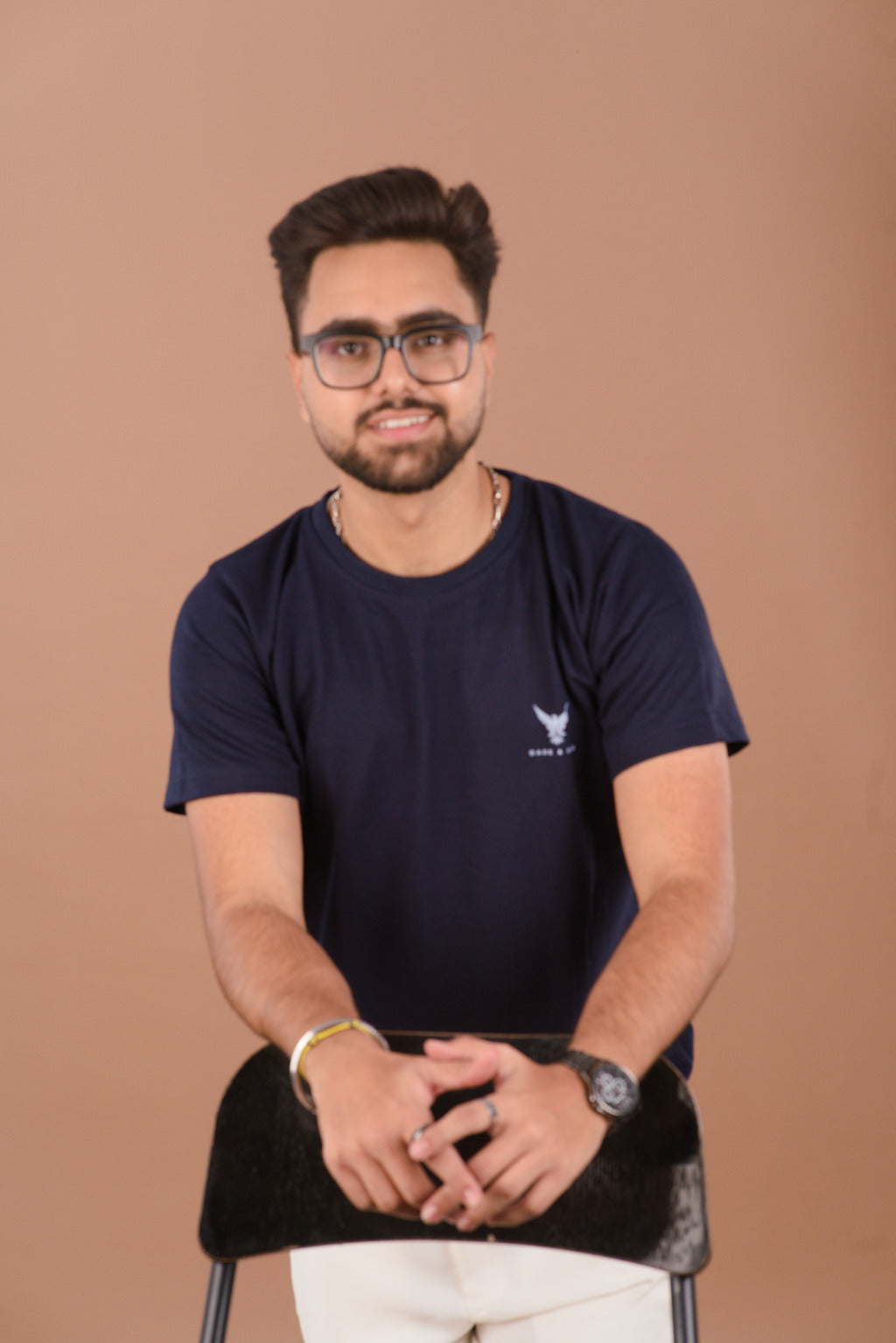 Deep Navy blue Men’s Premium 240 GSM T-Shirt – Dare & Rise