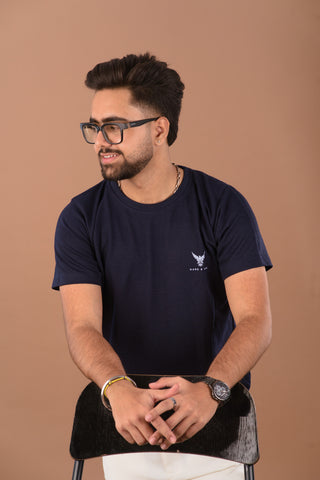 Deep Navy blue Men’s Premium 240 GSM T-Shirt – Dare & Rise