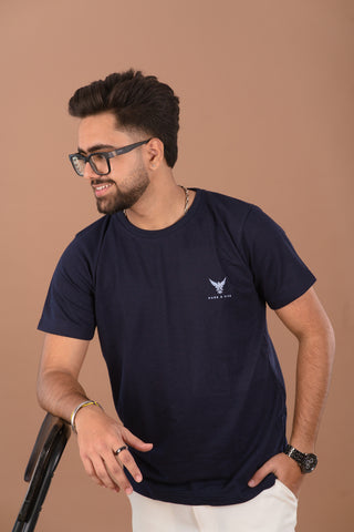Deep Navy blue Men’s Premium 240 GSM T-Shirt – Dare & Rise