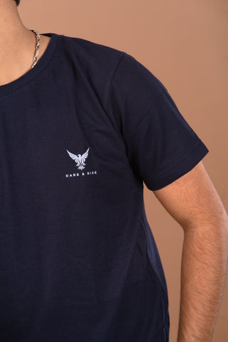 Deep Navy blue Men’s Premium 240 GSM T-Shirt – Dare & Rise