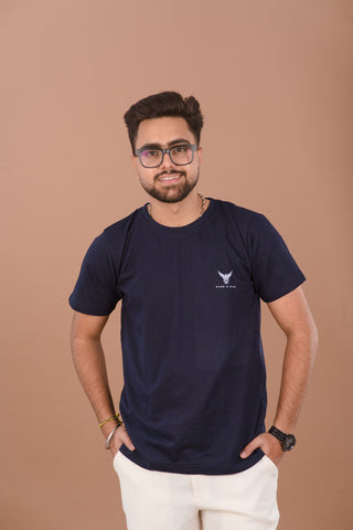 Deep Navy blue Men’s Premium 240 GSM T-Shirt – Dare & Rise