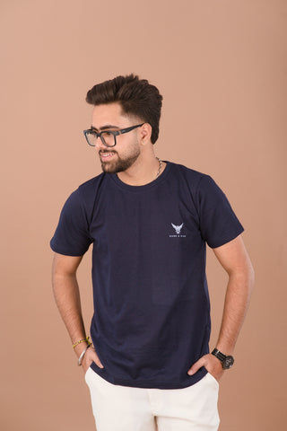 Deep Navy blue Men’s Premium 240 GSM T-Shirt – Dare & Rise
