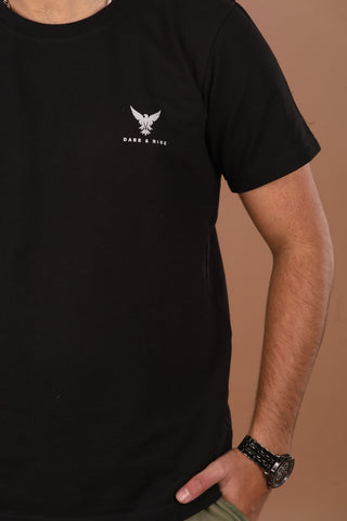 Midnight Black Men’s Premium 240 GSM T-Shirt – Dare & Rise
