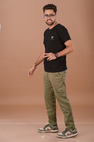 Midnight Black Men’s Premium 240 GSM T-Shirt – Dare & Rise