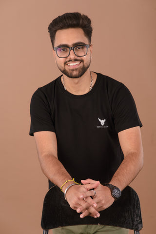 Midnight Black Men’s Premium 240 GSM T-Shirt – Dare & Rise