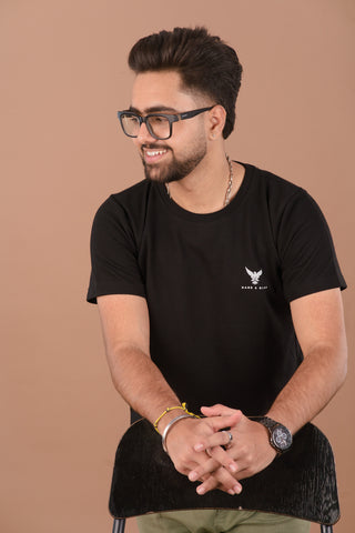Midnight Black Men’s Premium 240 GSM T-Shirt – Dare & Rise