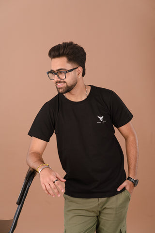 Midnight Black Men’s Premium 240 GSM T-Shirt – Dare & Rise