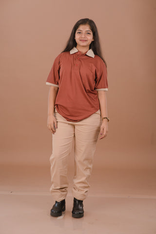 Golden Sand beige Women’s Premium Micro-Corduroy Lifestyle Trousers – Dare & Rise