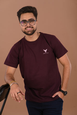 Deep Wine Men’s Premium 240 GSM T-Shirt – Dare & Rise