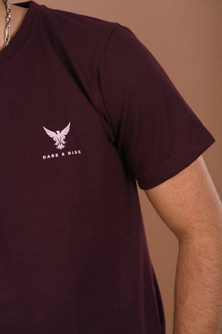 Deep Wine Men’s Premium 240 GSM T-Shirt – Dare & Rise