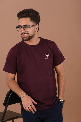 Deep Wine Men’s Premium 240 GSM T-Shirt – Dare & Rise