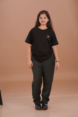 Classic Obsidian Black Women’s Premium 240 GSM T-Shirt – Dare & Rise