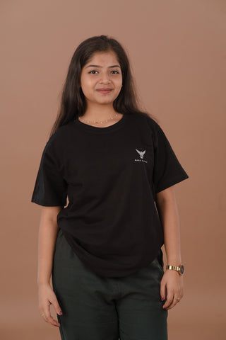 Classic Obsidian Black Women’s Premium 240 GSM T-Shirt – Dare & Rise