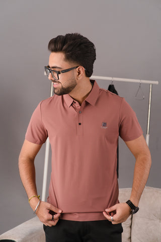 Rusty Rose Men’s Seamless Stitchless Performance Polo – Dare & Rise