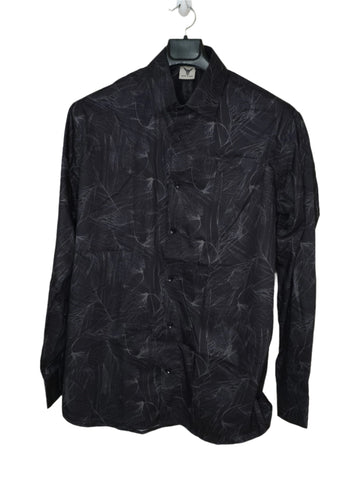 Shadow Black Printed Melange Shirt - For Women - Wrinkle resistant