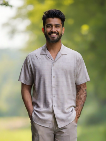 Men's Silver Grey Eco wave Shirt