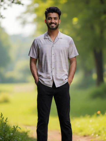 Men's Silver Grey Eco wave Shirt